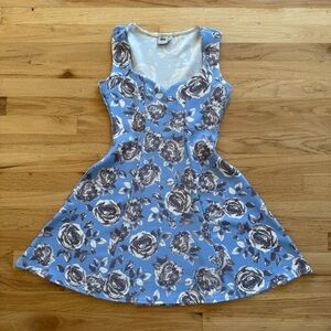 ASOS Blue and White Floral Mini Dress